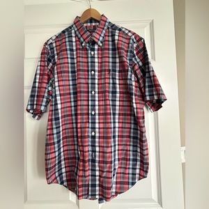 Nautica Men’s Plaid Short Sleeve Shirt Size XL